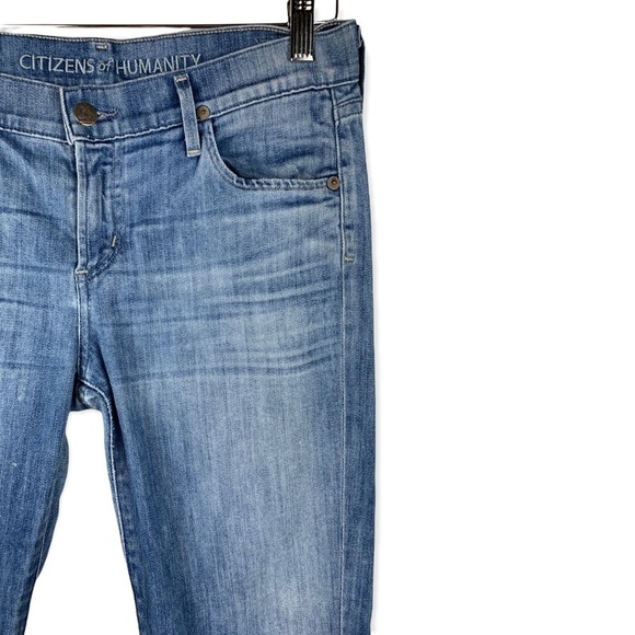 Citizen Of Humanity Cuffed Cropped Straight Leg Jeans - Picture 3 of 6